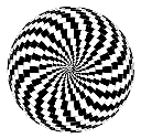 ~*~ - Circular optical illusion in black/white..