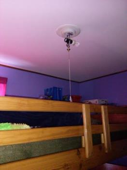 light above the bunk bed light above the bunk bed