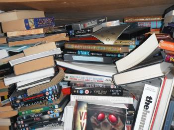 my book shelves, taken by me 