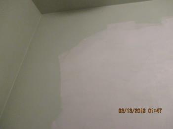 Partially painted wall in my dinette. Partially painted wall in my dinette.