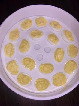The ranch deviled eggs I made The ranch deviled eggs I made