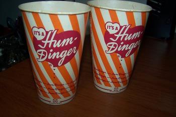 Vintage Hum-Dinger Waxed Paper Cup