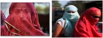 First - Victim of hijab (Curtain System), Second - Fasion of hijab (Curtain System)