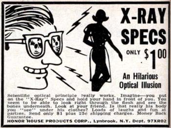 X-Ray specs ad
