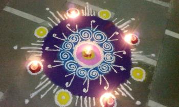 my pervious year rangoli