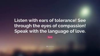 A quote on tolerance. A quote on tolerance.