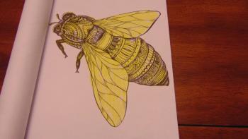 bee I colored. bee I colored.