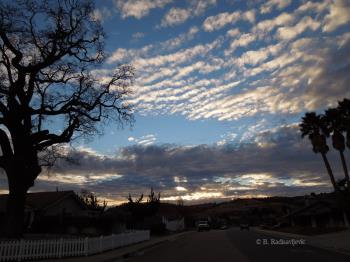 Sunset and clouds