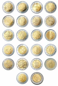 2 euro coins from different countries 2 euro coins from different countries