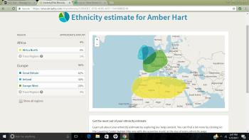 My DNA breakdown from ancestry