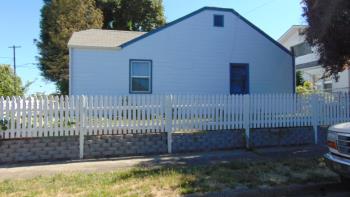 The front of the house.
