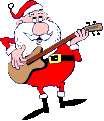 Santa with guitar