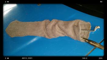 the tools in the sock