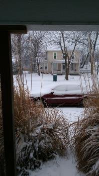 my car in the snow. Picture is mine.