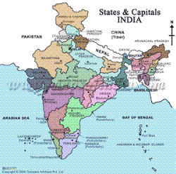 Maps of India - map