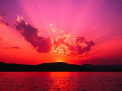 water - sunset