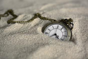 The sands of time can bury you, if you hang onto the past too much, and do not keep time with the present.