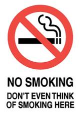 sign - NON SMOKING sign