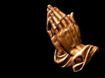 Prayer is always golden as it connects us to Gold, (or to God and his love)