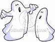 Ghosts - Cartoon of two ghosts in sheets