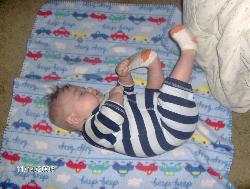 JD - My grandson playing on the floor.