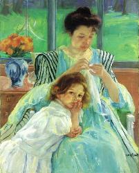 Painting of a mother and her daugher =) - So sweet..this was done in 1900