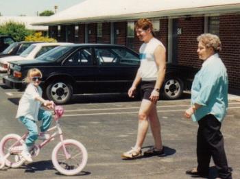 Pretty, Stirlene and I. 1994 Photo is mine.