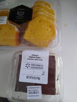 cake from Walmart. Photo is mine.