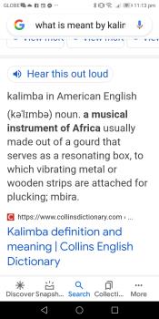 Meaning of kalimba 