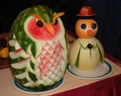 Fruits - Fruits carved in shapes
