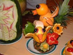 Fruits - Fruits carved in shapes