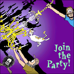 party - image logo &#039;join the party&#039;