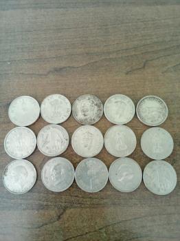 Old one rupee coins 