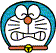 Doraemon - 
Doraemon (?????, Doraemon?) is a fictional manga series created by Fujiko F. Fujio. The series is about a robotic cat named Doraemon, who travels back in time from the 22nd century to aid a schoolboy, Nobita Nobi.

The series first appeared in December 1969, when it was published simultaneously in six different magazines. In total, 1,344 stories were created in the original series, which are published by Shogakukan under the Tentomushi (?????, Tentomushi?) manga brand, extending to forty-five volumes. The volumes are collected in the Takaoka Central Library in Toyama, Japan, where Fujio was born.

Doraemon was awarded the first Osamu Tezuka Culture Award in 1997.