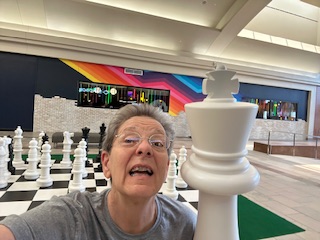Me and a chess piece.