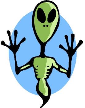 alien clip art - an picture of an alien