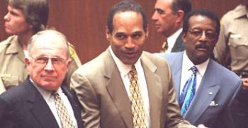 O.J. Saviours - Picture of O.J. Simpson between F. Lee Bailey and Johnny Cochran