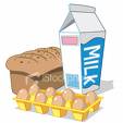 Milk and bread - a pic of milk and bread

