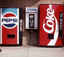 coke or pepsi - picture of coke and pepsi vending machines