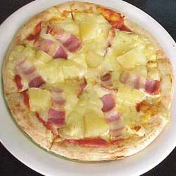 Hawaiian Pizza - Hawaiian Pizza with cheese, pineapple and ham.