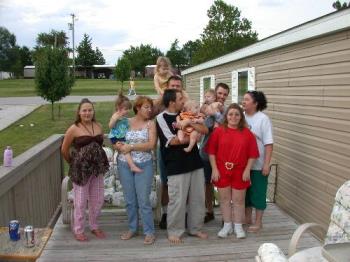 Everyone minus my husband and my twin brothers wif - I was pregnant with my 2nd daughter there