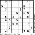 Sudoku puzzle - puzzle of Sudoku