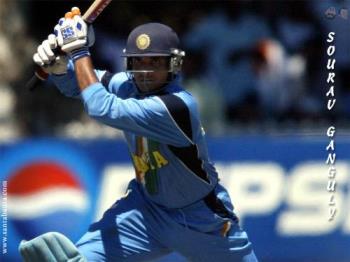 cricket - saurav ganguly&#039;s world famous cover drive