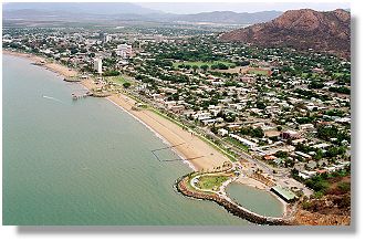 The strand - arial photo of the Strand Townsville