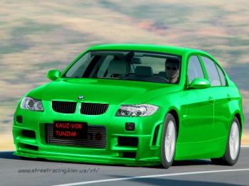 a bmw car - This is a bmw E90 Series BRUGAR. Cool na, isint it? and the green color is catchy too.