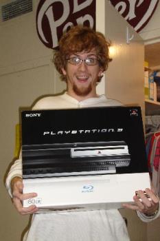 Me holding my PS3 - me holding my ps3. WASTE OF MONEY BUY AN XBOX360!!!