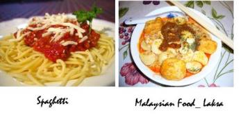 food - Spaghetti & Laksa