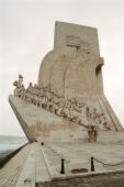 Monument to Portuguese Discoverers - photo of the Monument of Portuguse Discovers in Belem, Portugal.  The man in front pointing is Henry the Navigator.