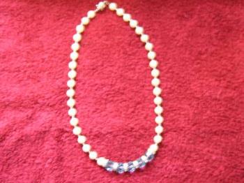 Necklace - Turqouise beads & pearls