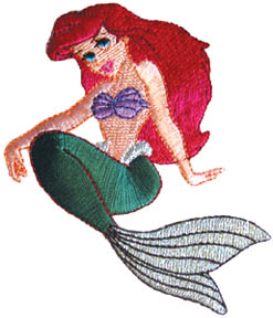 Ariel - Cross-stitched Ariel